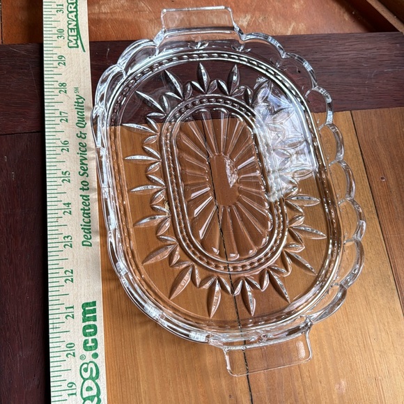 Waterford heavy cut crystal serving platter - Picture 1 of 4